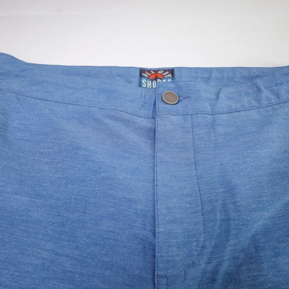 Faherty All Day Shorts Mens 31 Blue Hybrid Board Shorts Stretch Quick Dry Surf